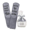 Wine Lover Custom Thermal Socks