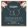 Mother Daughter Gift Necklace (2 Asymmetrical Circles)