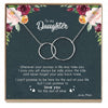 Mother Daughter Gift Necklace (2 Asymmetrical Circles)