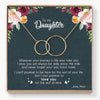 Mother Daughter Gift Necklace (2 Asymmetrical Circles)