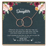 Mother Daughter Gift Necklace (2 Asymmetrical Circles)